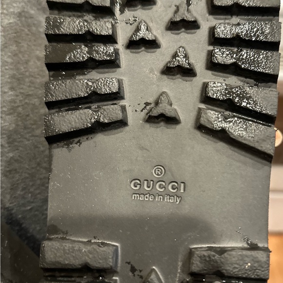 Black Slides with Red and Green Stripes - Picture 4 of 4